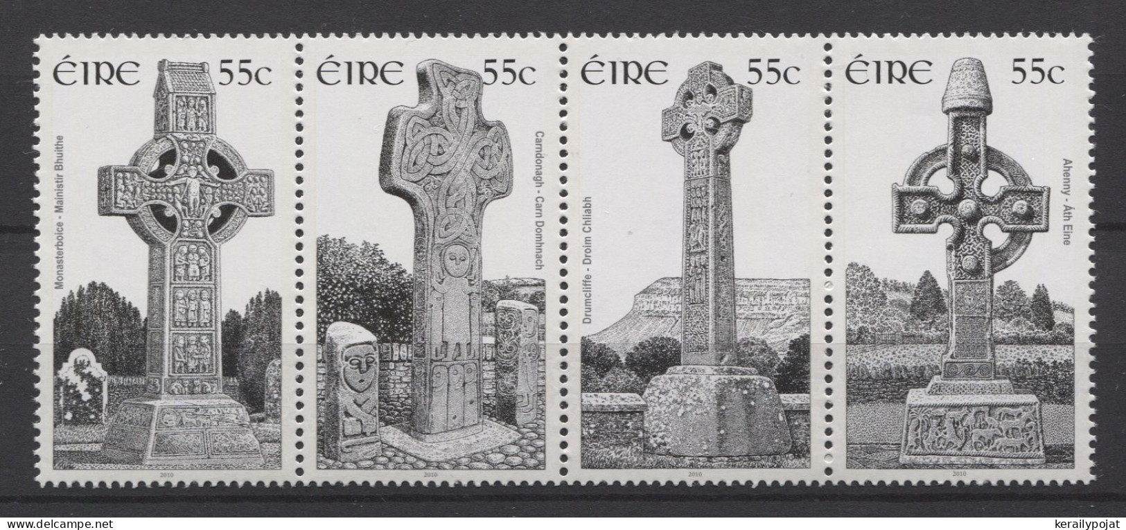 Ireland - 2010 Celtic Crosses Strip MNH__(TH-26362) - Ungebraucht