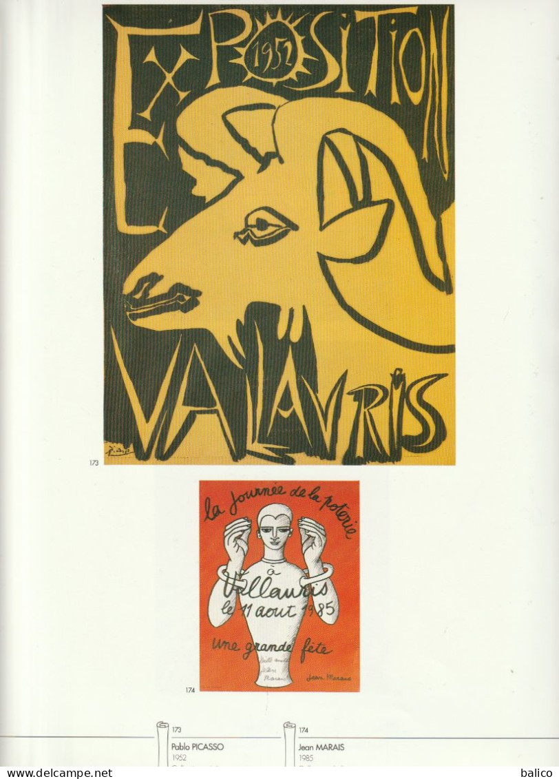Pages Du Livre "AFFICHES D'AZUR" Alpes Maritimes  ( Recto Verso, Pages 147/148 )   VENCE Et VALLAURIS - Afiches