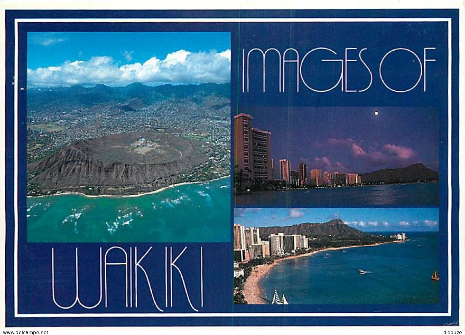 Etats Unis - Hawaï - Honolulu - Waikiki - Multivues - Etat De Hawaï - Hawaï State - CPM - Voir Timbre - Voir Scans Recto - Honolulu