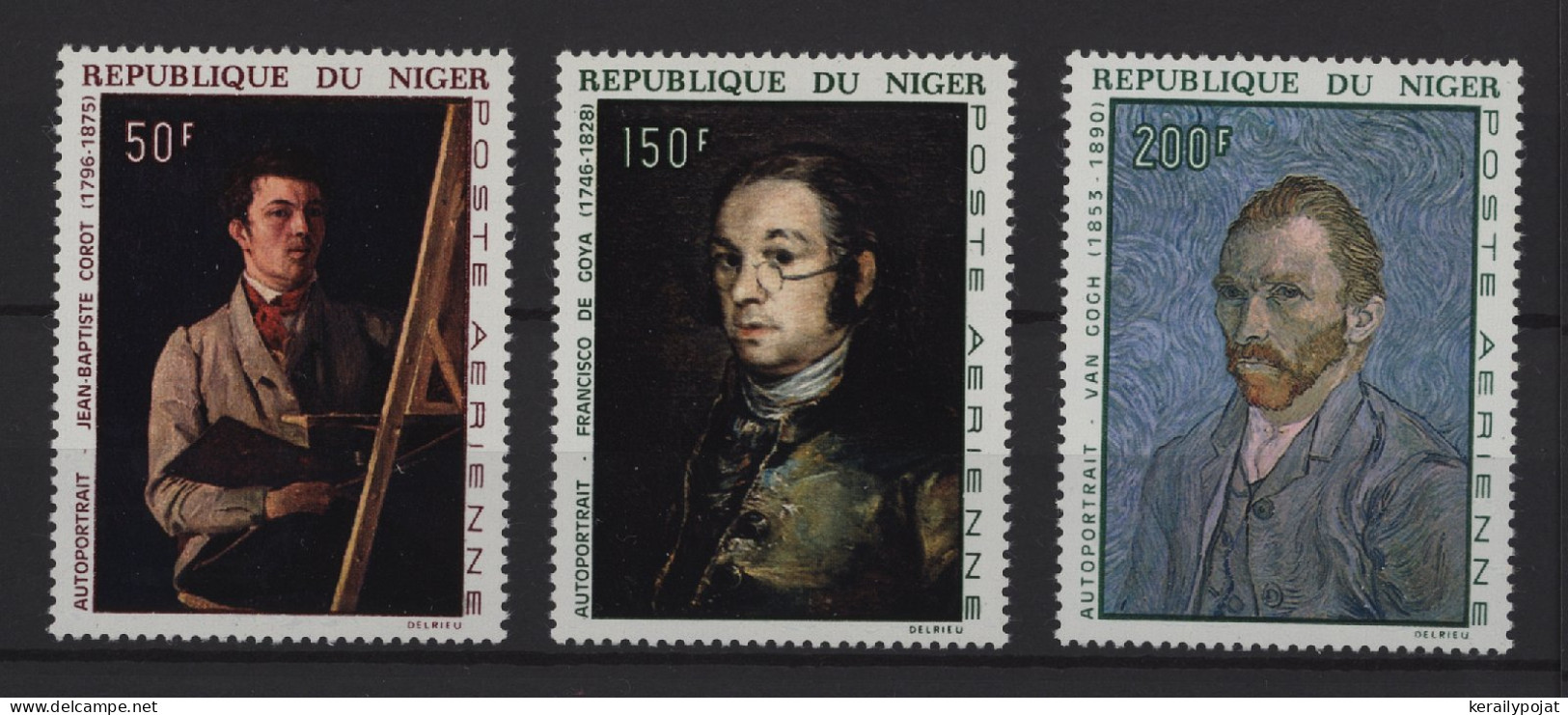 Niger - 1968 Self-portraits Of Famous Painters MNH__(TH-26601) - Níger (1960-...)