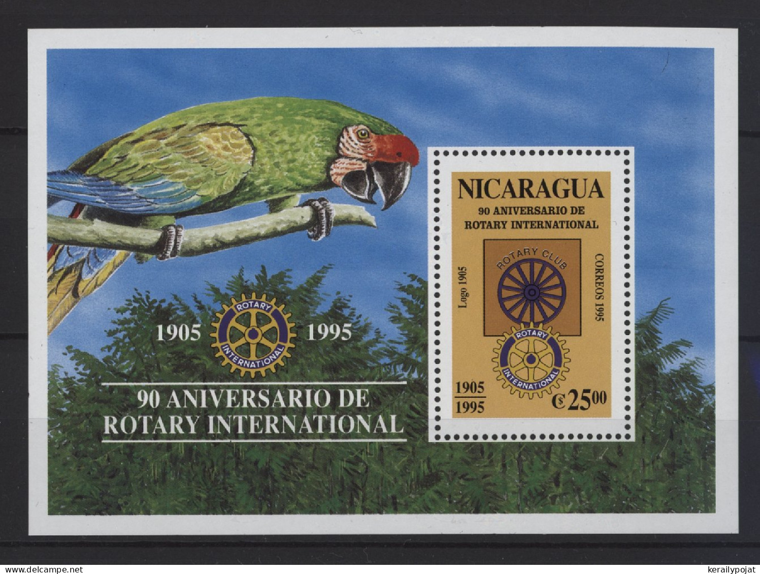 Nicaragua - 1995 Rotary International Block MNH__(TH-27438) - Nicaragua
