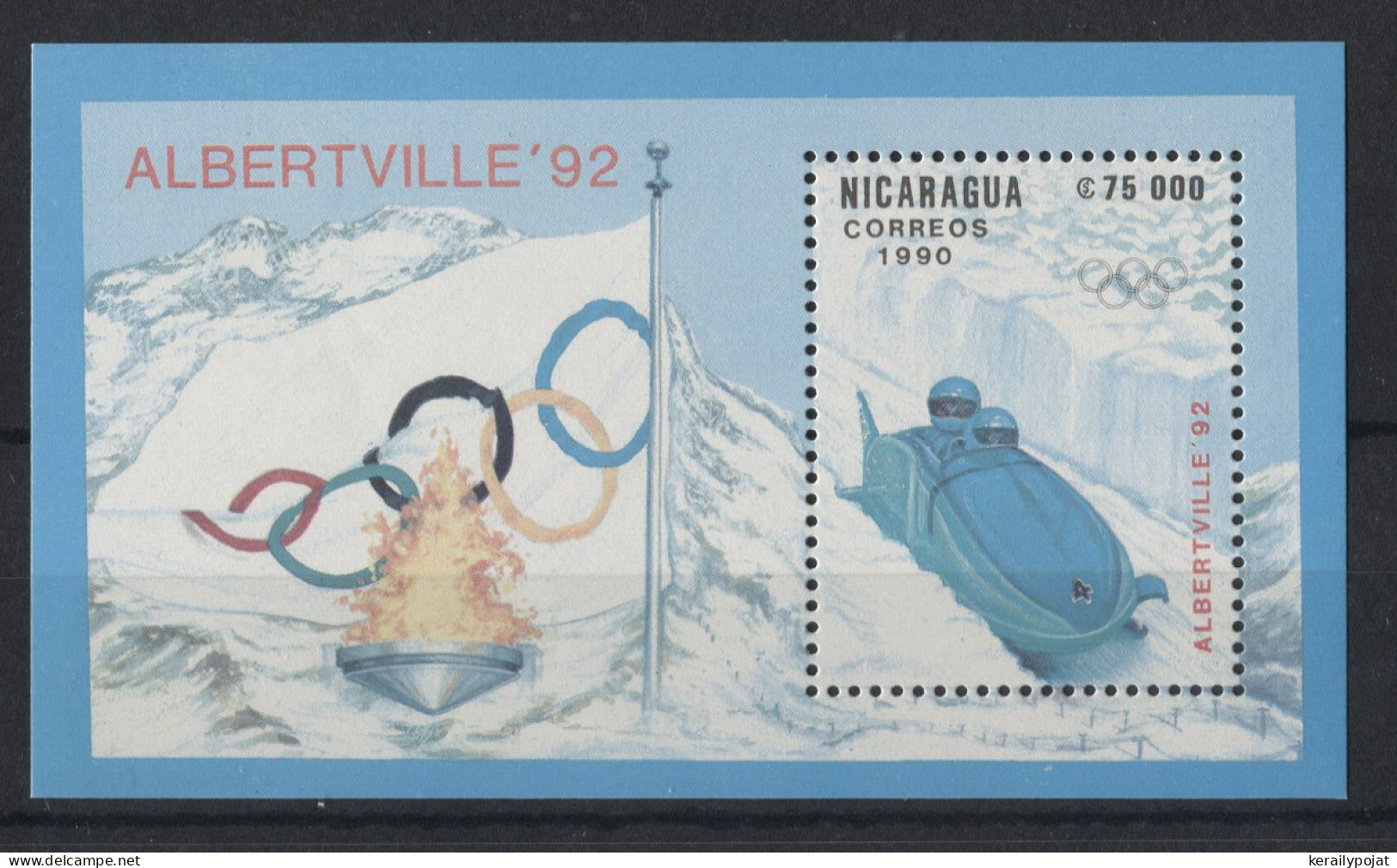 Nicaragua - 1990 Winter Olympics Albertville MNH__(TH-23893) - Nicaragua