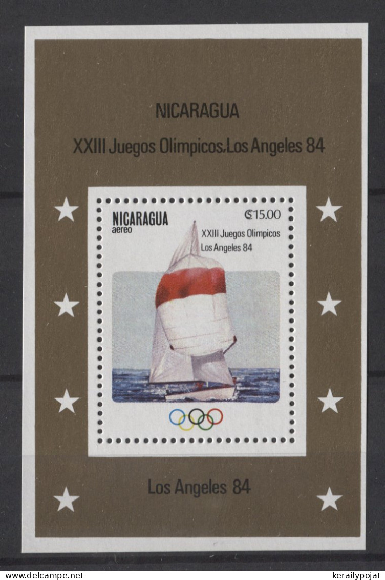 Nicaragua - 1983 Summer Olympics Los Angeles Block MNH__(TH-24974) - Nicaragua