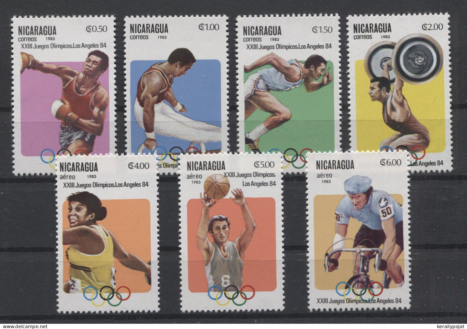 Nicaragua - 1983 Summer Olympics Los Angeles MNH__(TH-24973) - Nicaragua