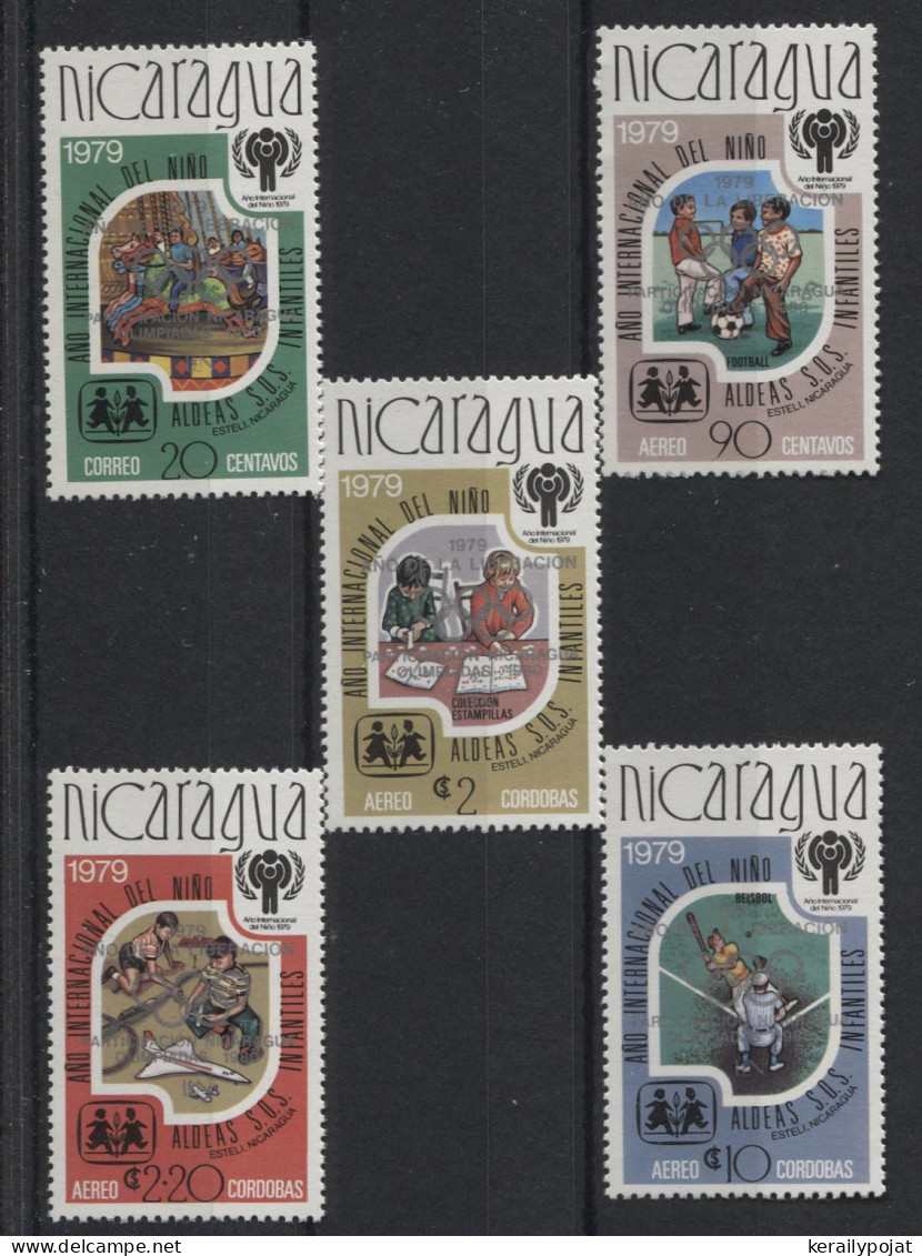 Nicaragua - 1980 Olympic Games Silver Overprints MNH__(TH-24092) - Nicaragua