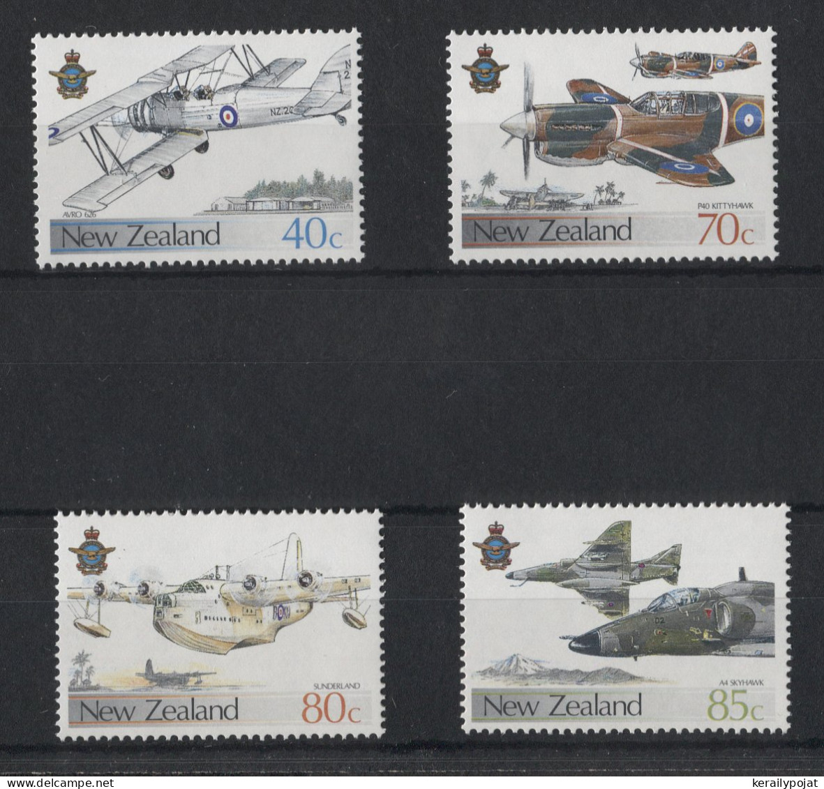 New Zealand - 1987 Military Aircrafts MNH__(TH-23673) - Unused Stamps