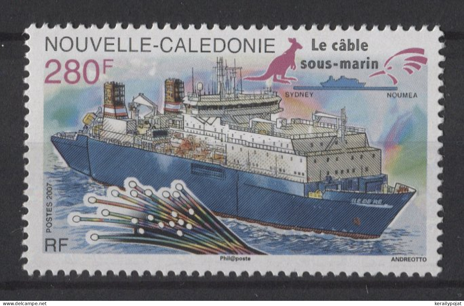 New Caledonia - 2007 Submarine Cable From Nouméa To Sydney MNH__(TH-26520) - Neufs