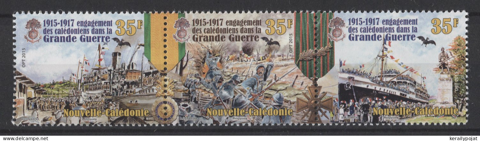 New Caledonia - 2015 New Caledonian Soldiers Strip MNH__(TH-26112) - Neufs