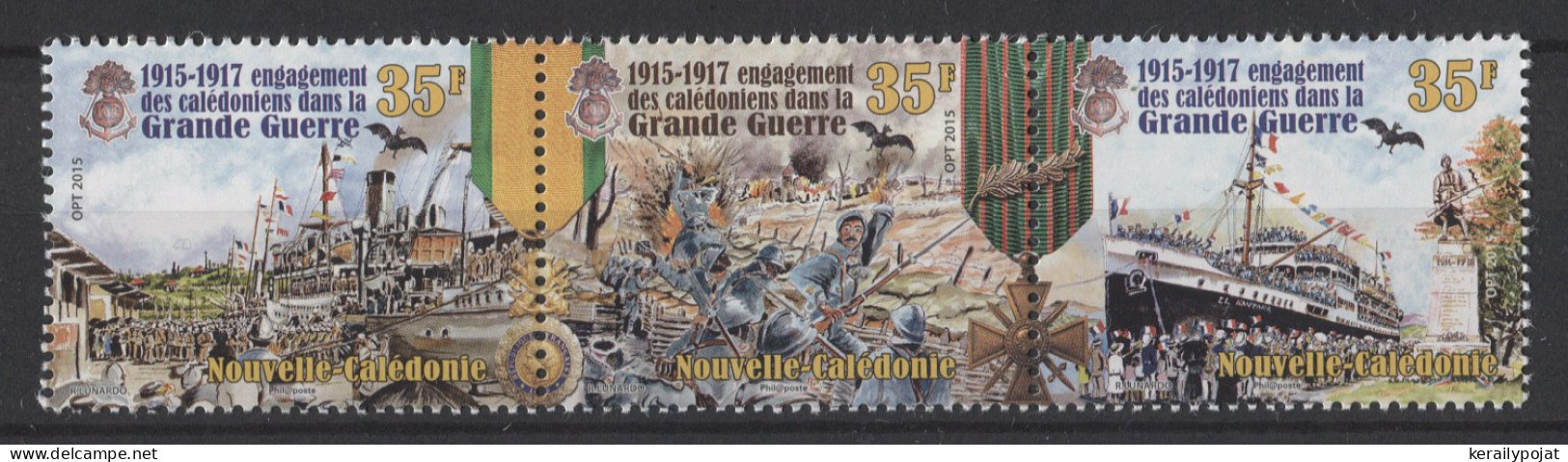 New Caledonia - 2015 New Caledonian Soldiers Strip MNH__(TH-26112) - Nuovi