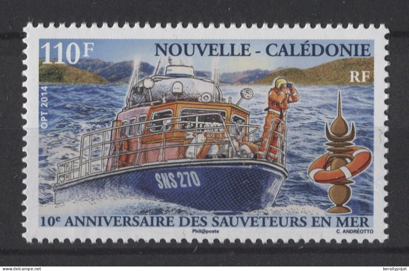 New Caledonia - 2014 Sea Rescue Service MNH__(TH-26150) - Nuevos