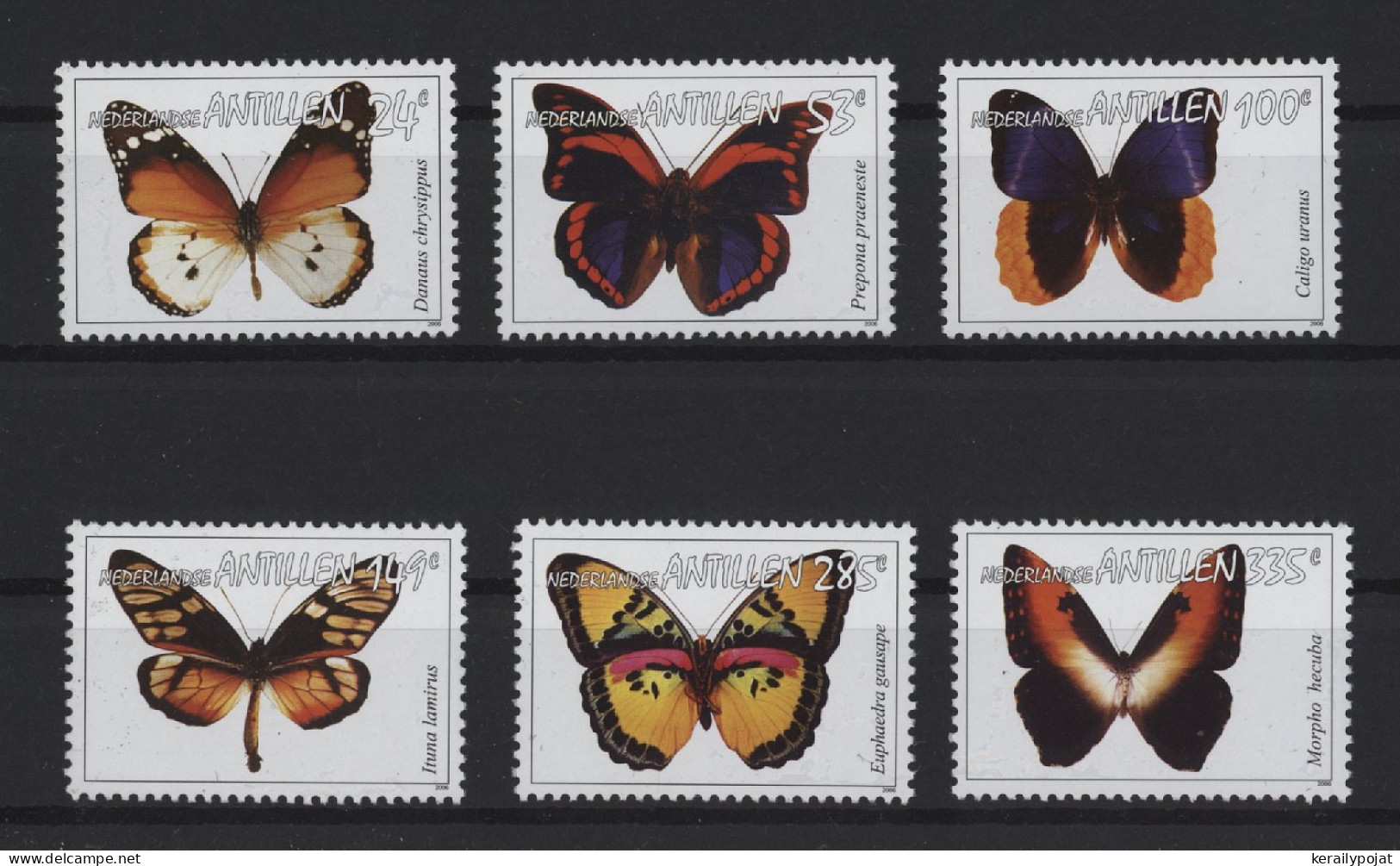 Netherlands Antilles - 2006 Butterflies MNH__(TH-26931) - Curaçao, Antille Olandesi, Aruba