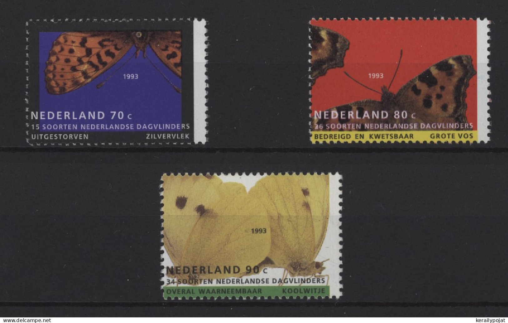 Netherlands - 1993 Butterflies MNH__(TH-26932) - Unused Stamps
