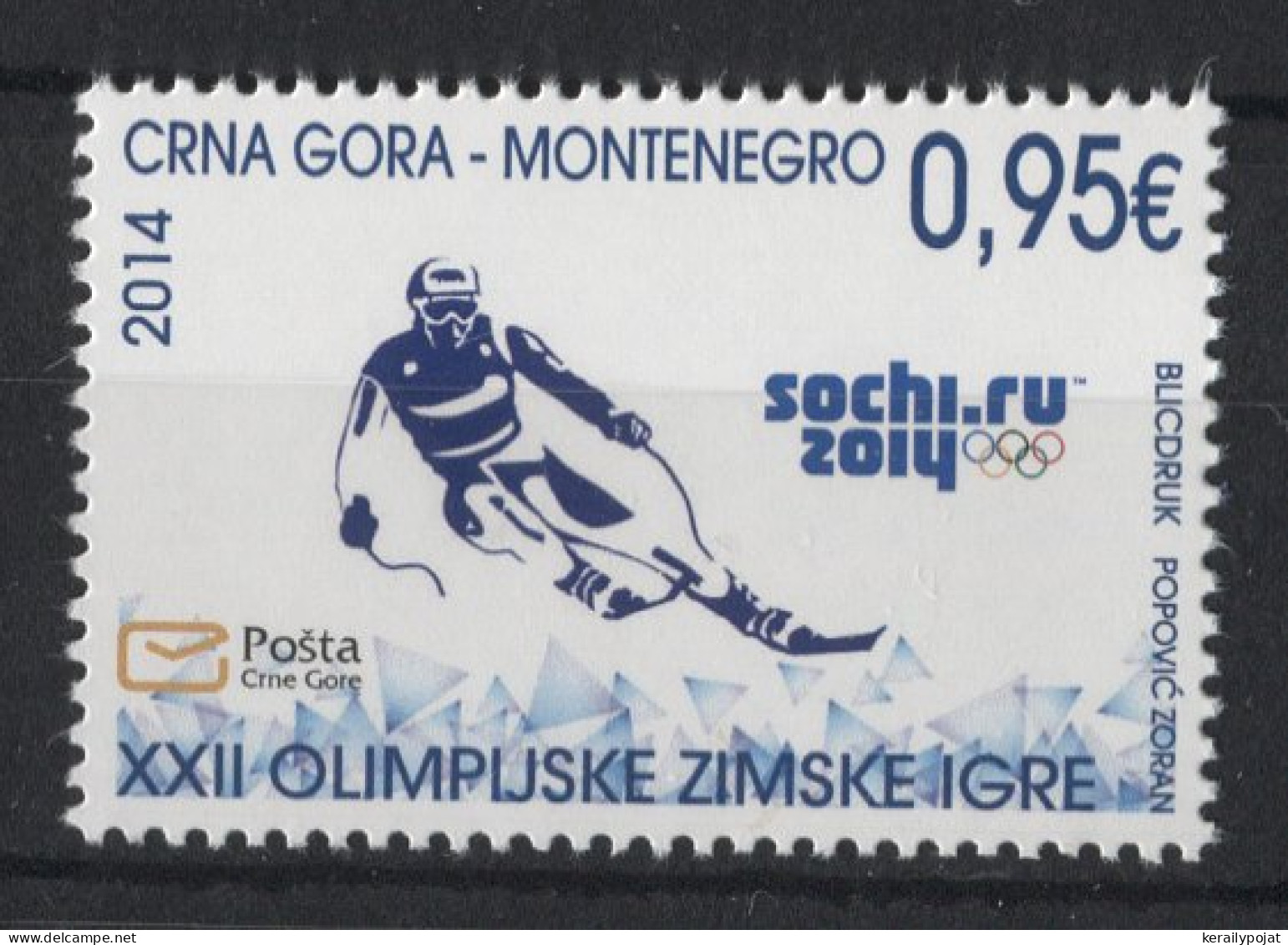 Montenegro - 2014 Winter Olympics Sochi MNH__(TH-23245) - Montenegro