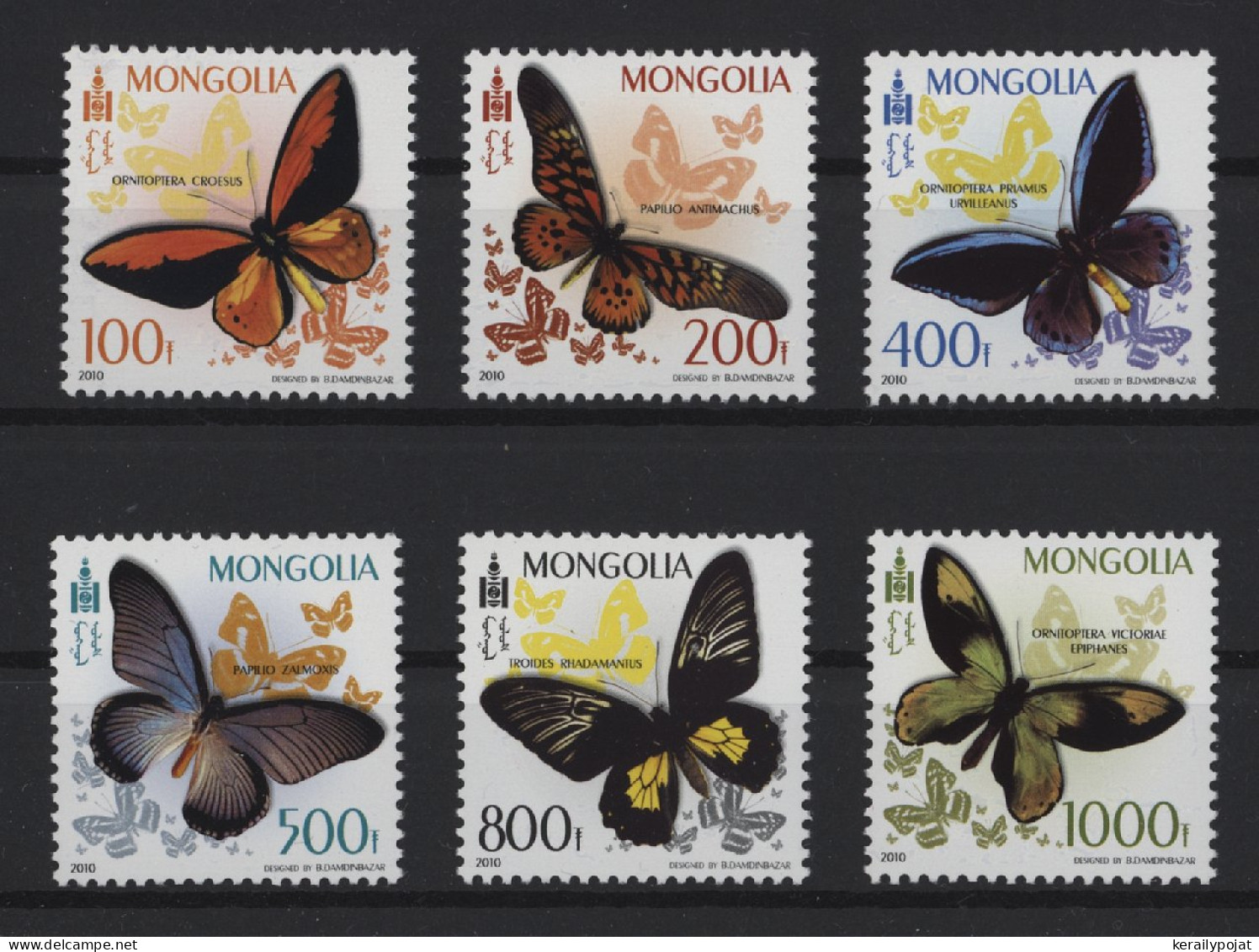 Mongolia - 2010 Butterflies MNH__(TH-26926) - Mongolia