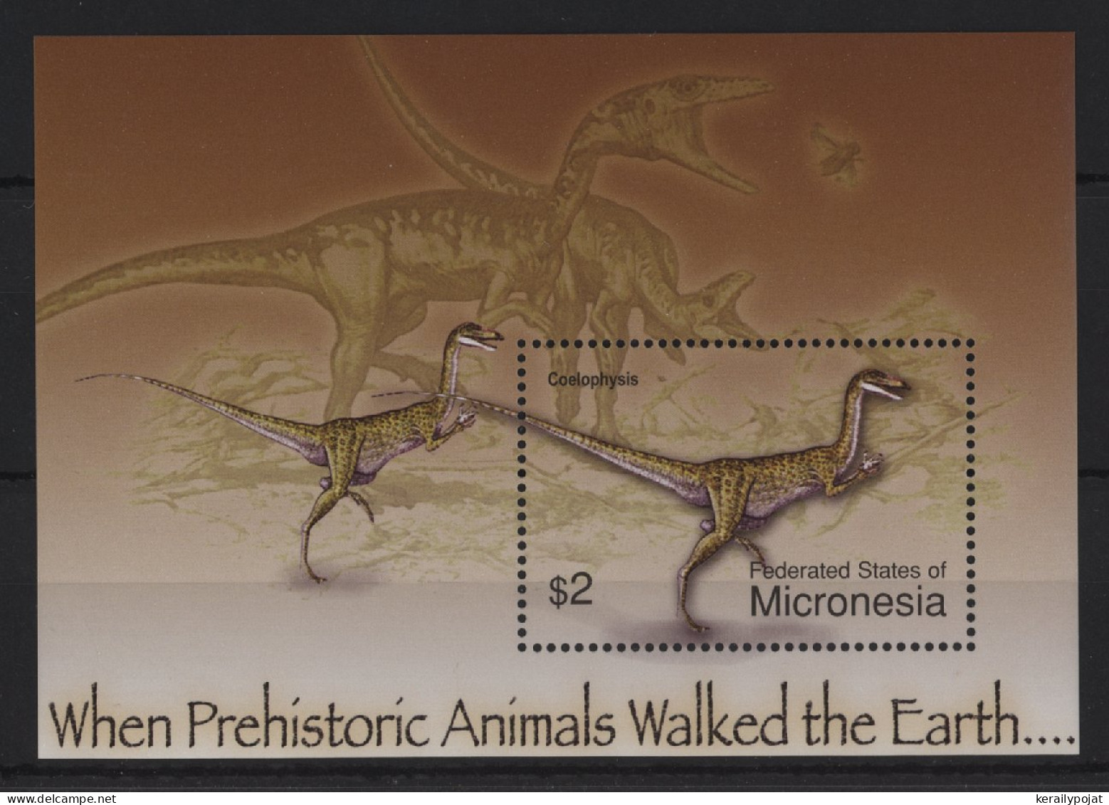 Micronesia - 2004 Prehistoric Animals Block (2) MNH__(TH-24350) - Micronesia