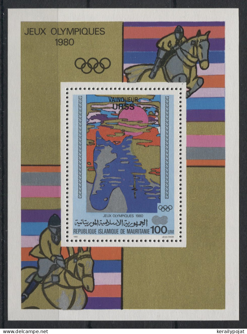 Mauritania - 1980 Summer Olympics Moscow Overprints Block MNH__(TH-24113) - Mauritanie (1960-...)