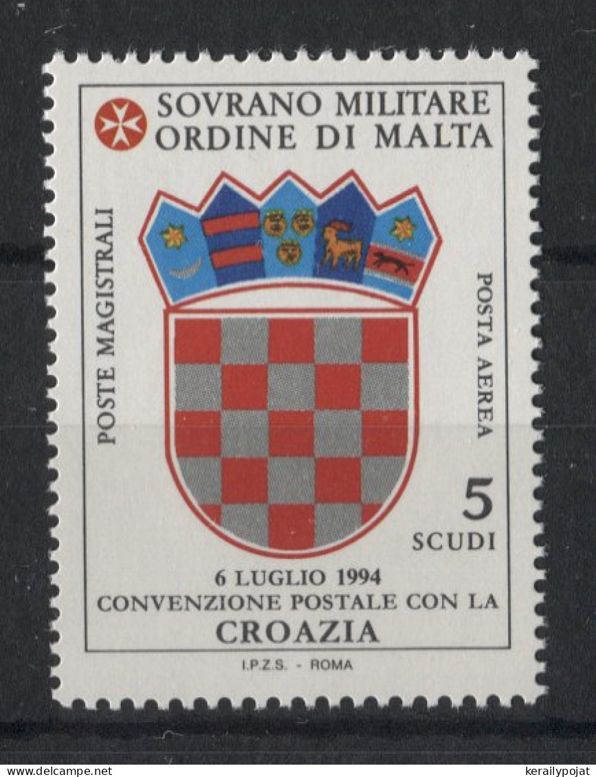 Malte (Ordre De) - 1995 Postal Agreement With Croatia MNH__(TH-23462) - Malte (Ordre De)
