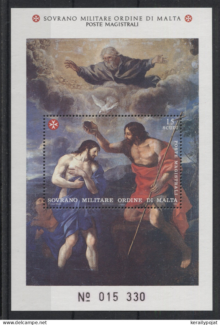 Malte (Ordre De) - 1993 San Giovanni Battista Block MNH__(TH-23441) - Malte (Ordre De)