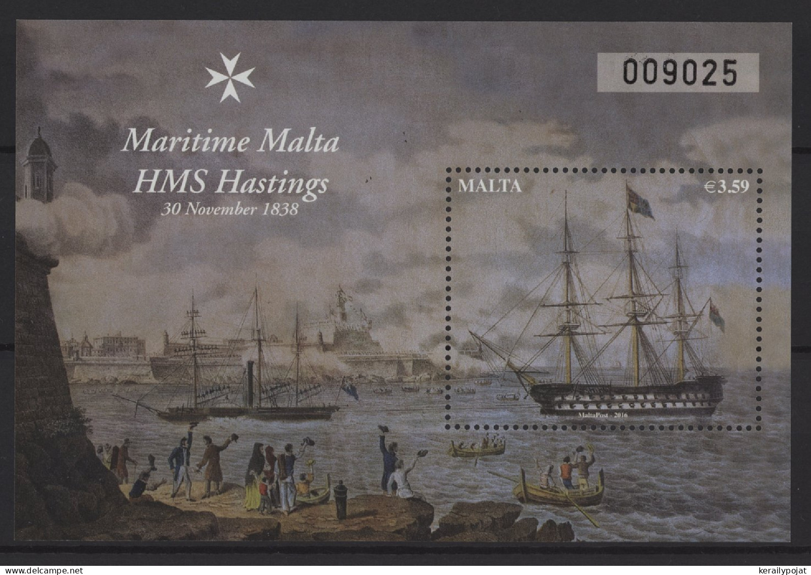 Malta - 2016 HMS Hastings Block MNH__(TH-26031) - Malta