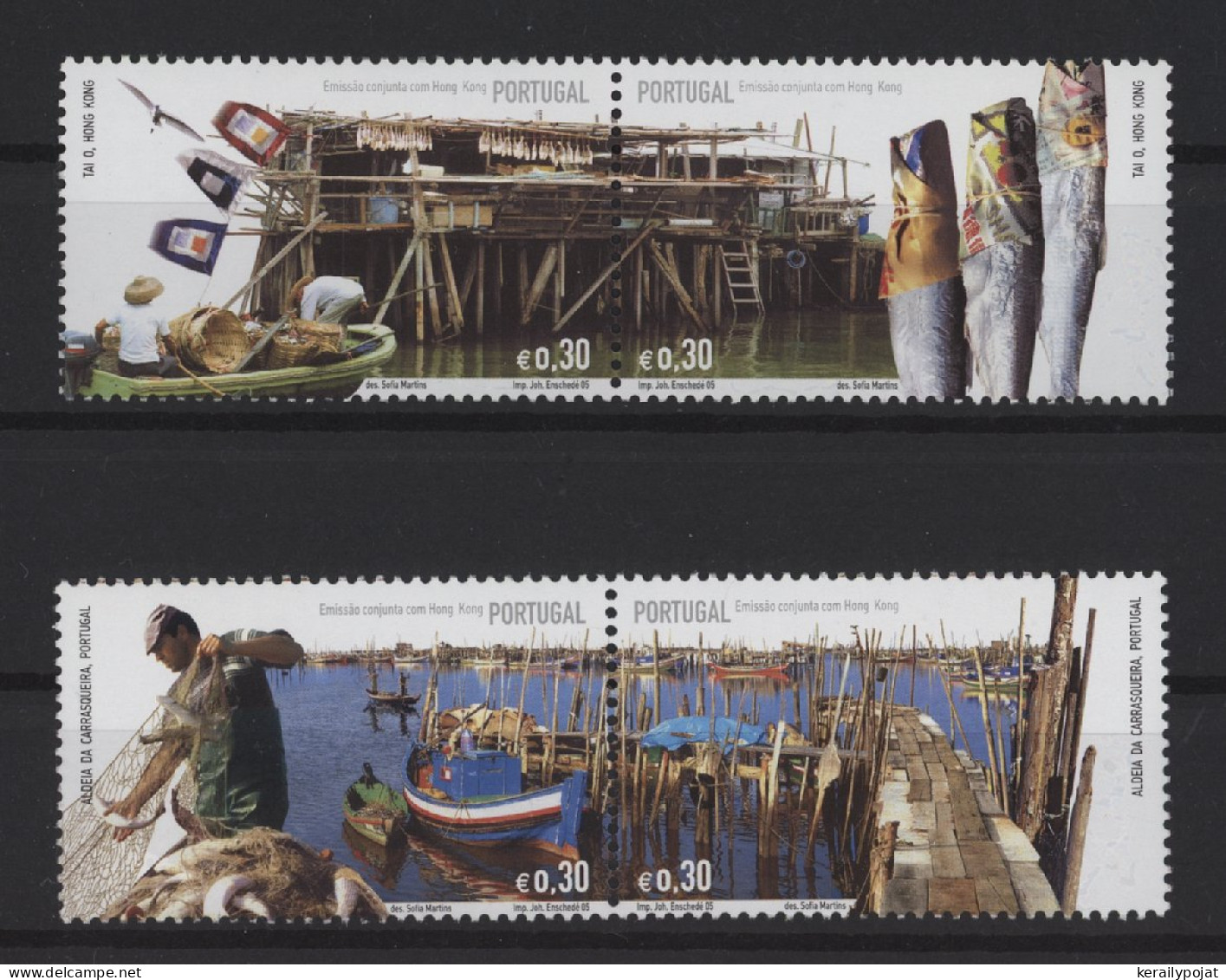 Portugal - 2005 Fishing Villages Pairs MNH__(TH-26052) - Nuevos