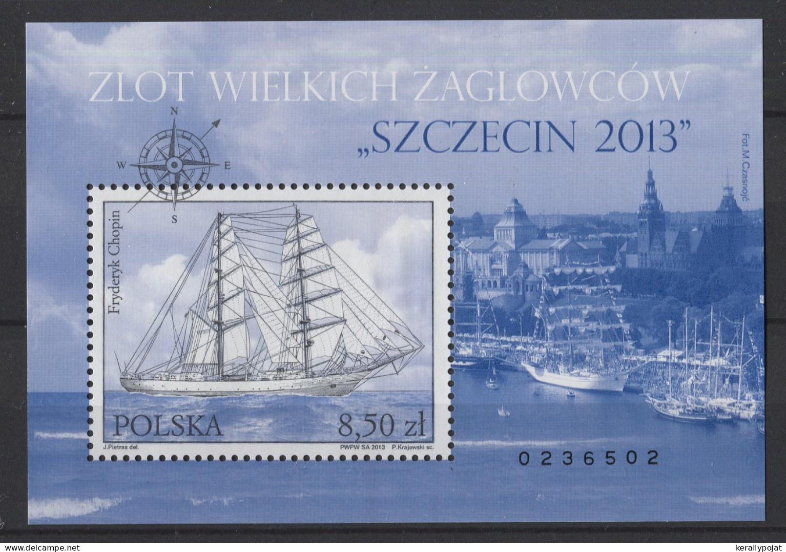 Poland - 2013 Tall Ship Meeting Block MNH__(TH-26165) - Blocks & Sheetlets & Panes