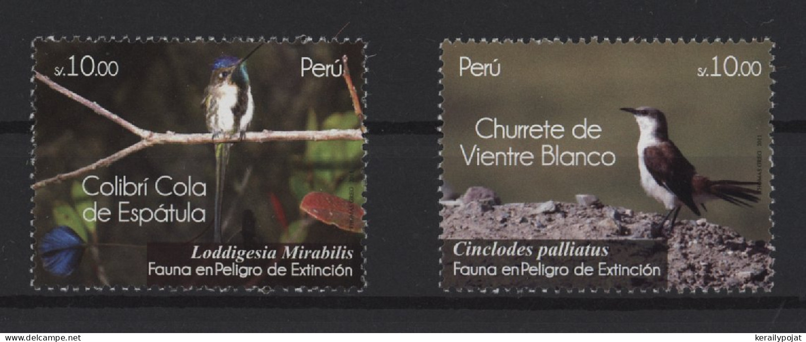 Peru - 2011 Rare Birds MNH__(TH-27146) - Peru