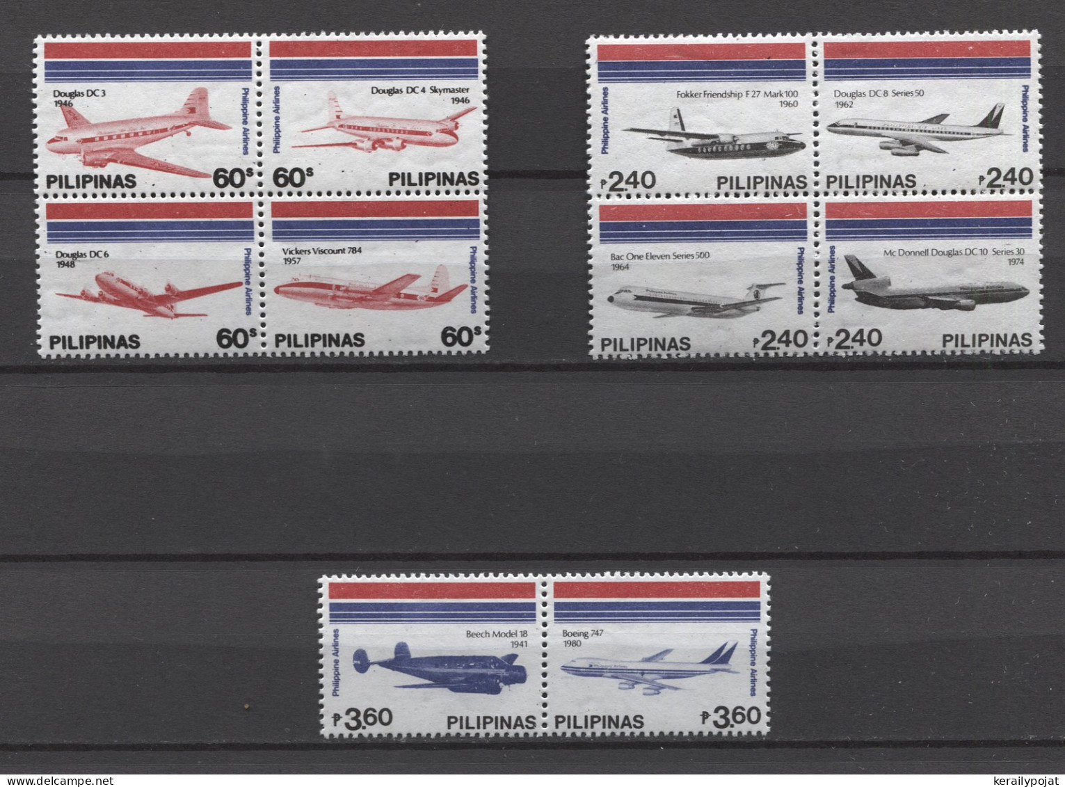 Philippines - 1986 Airplanes MNH__(TH-23677) - Filippine