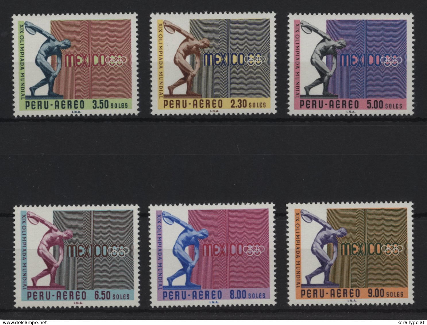 Peru - 1968 Summer Olympics Mexico MNH__(TH-24275) - Peru