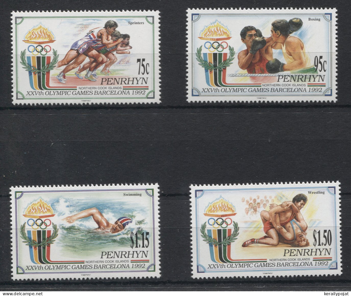 Penrhyn - 1992 Summer Olympics Barcelona MNH__(TH-23927) - Penrhyn