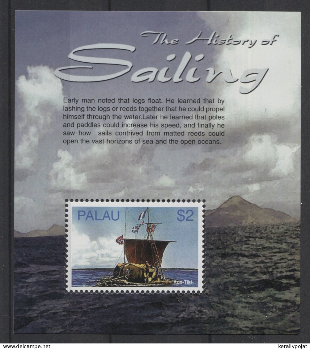 Palau - 2005 History Of Sailboat Building Block MNH__(TH-26542) - Palau