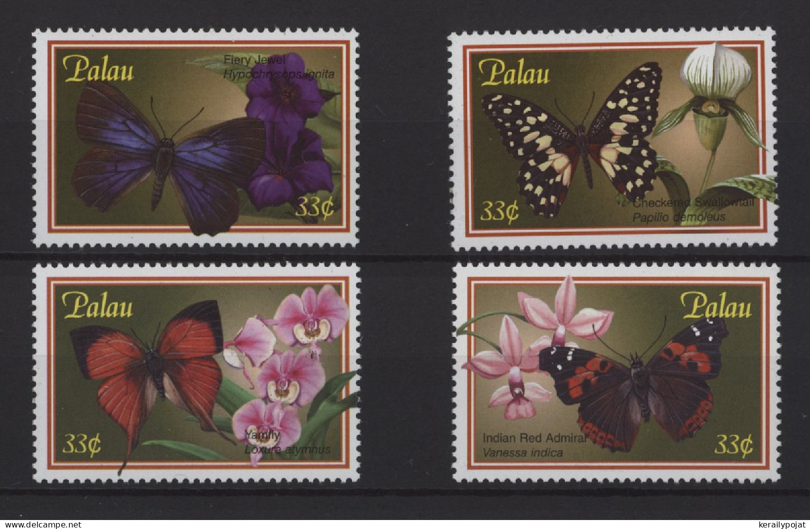 Palau - 2000 Butterflies MNH__(TH-26941) - Palau