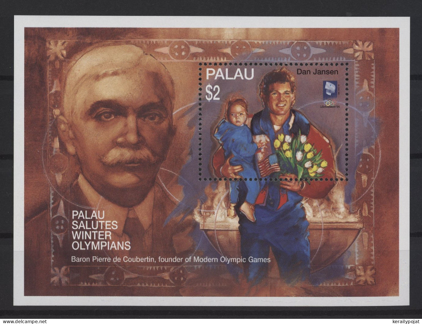 Palau - 1994 Olympic Committee Block (7) MNH__(TH-27664) - Palau