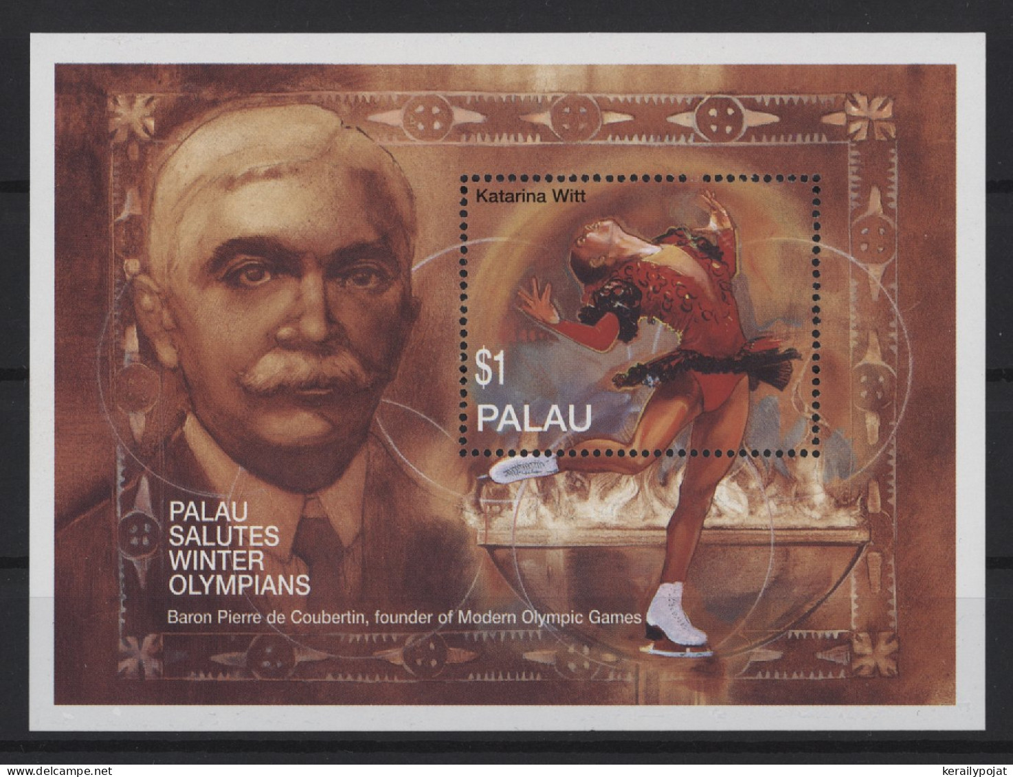 Palau - 1994 Olympic Committee Block (4) MNH__(TH-27661) - Palau