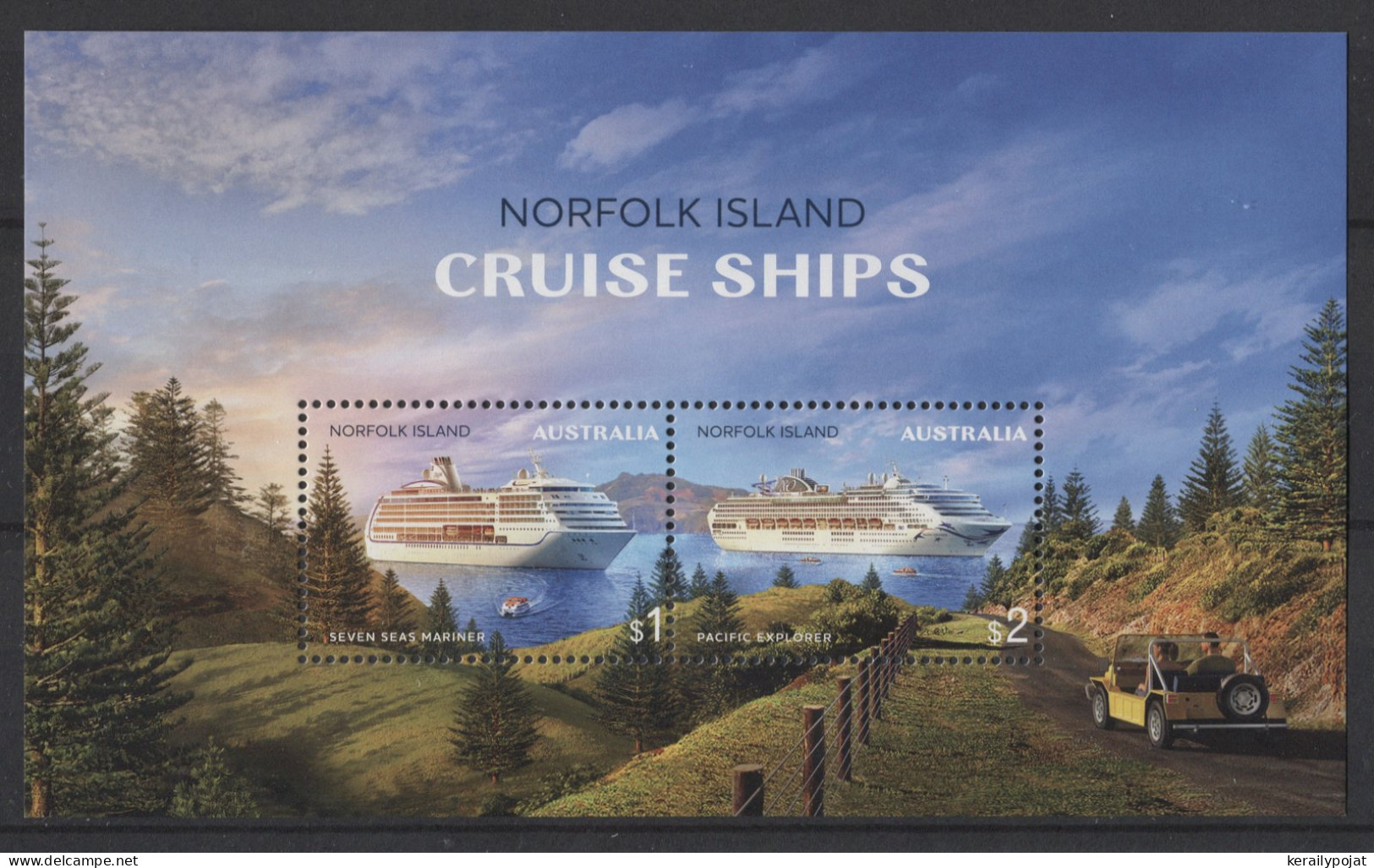 Norfolk Island - 2018 Cruise Ships Block MNH__(TH-26205) - Isla Norfolk