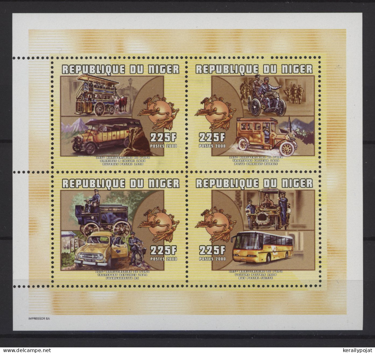 Niger - 2001 Transportation Kleinbogen (2) MNH__(TH-25097) - Níger (1960-...)