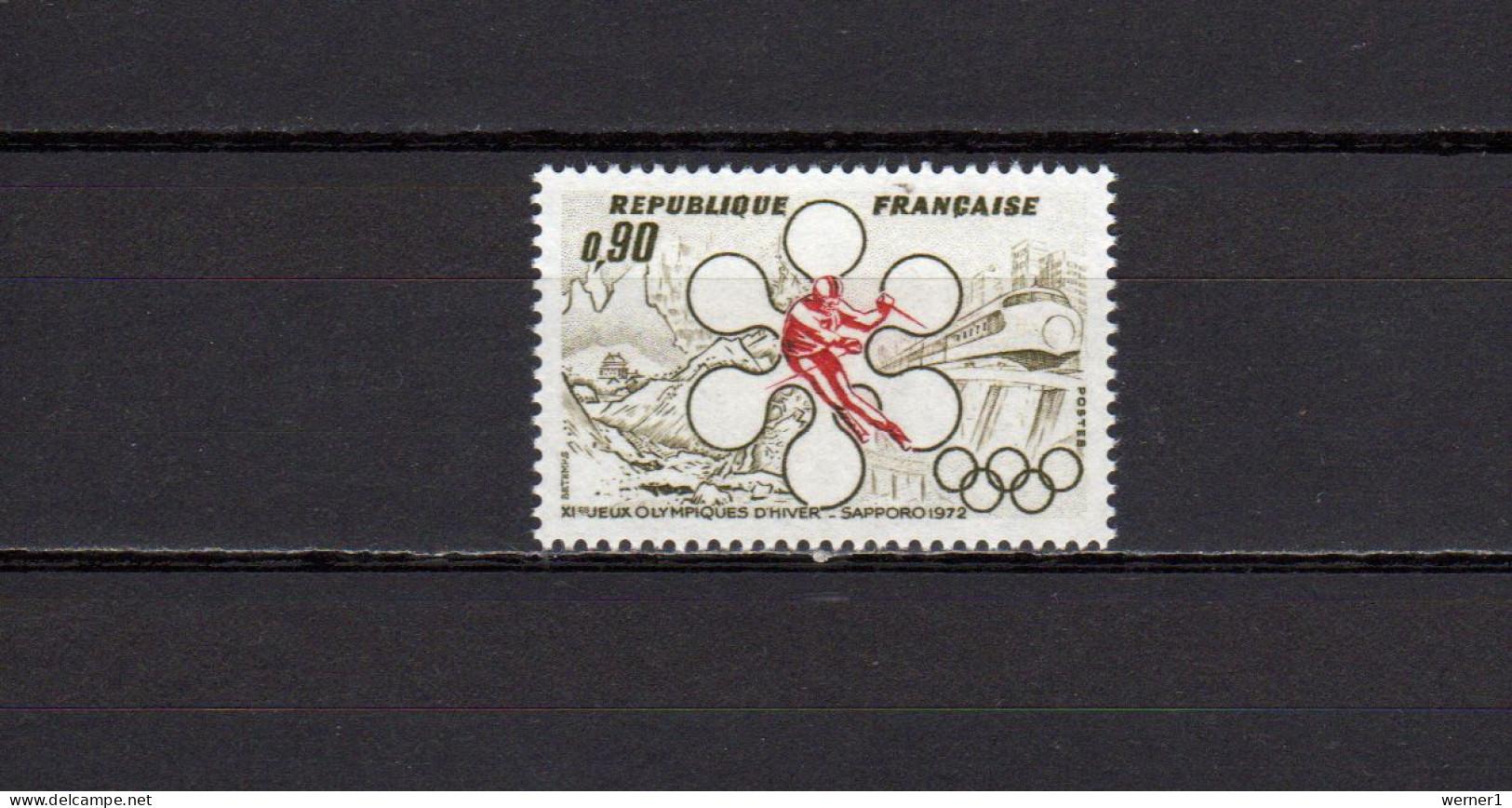 France 1972 Olympic Games Sapporo Stamp MNH - Inverno1972: Sapporo