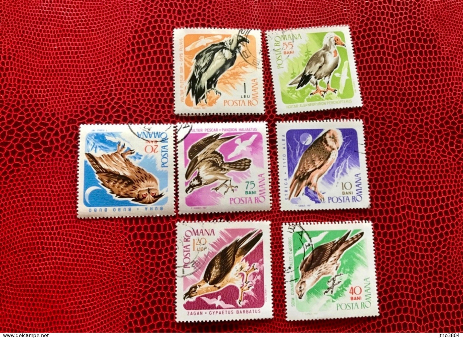 ROUMANIE 1967 7v Used Mi 2568 Bird Of Prey Pájaro Bird Pássaro Vogel Ucello Oiseau Rumänien Romania - Aigles & Rapaces Diurnes