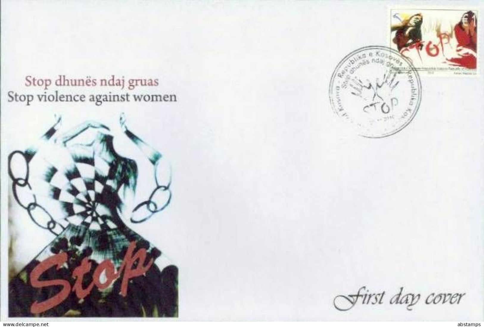 Kosovo Stamps 2010. Stop Violence Against Women. FDC MNH - Kosovo