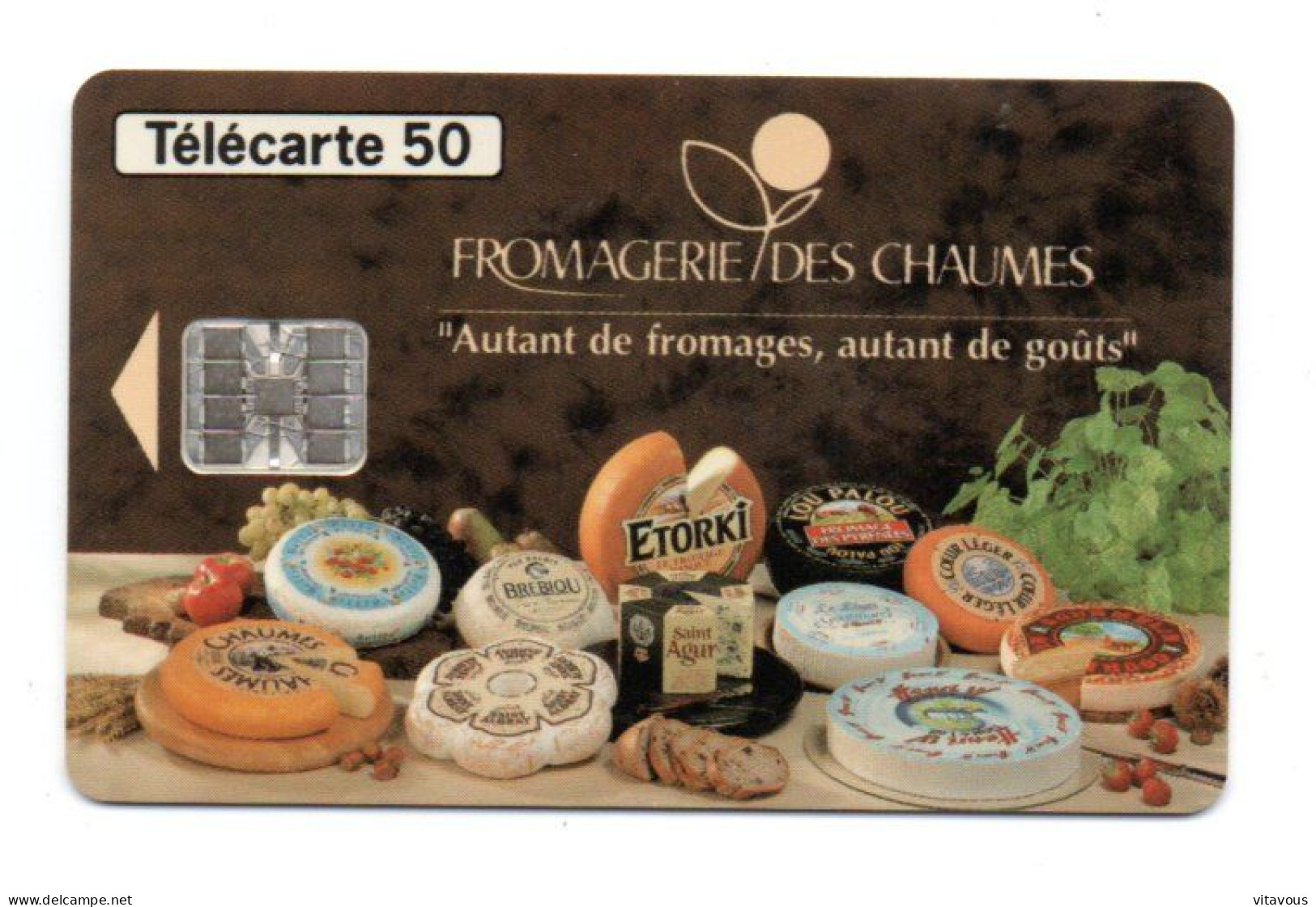 Fromagerie Des Chaumes  - En 876   - Télécarte Privée-publique FRANCE 50 Unités  Phonecard FROMAGE  (K 158) - 50 Unidades