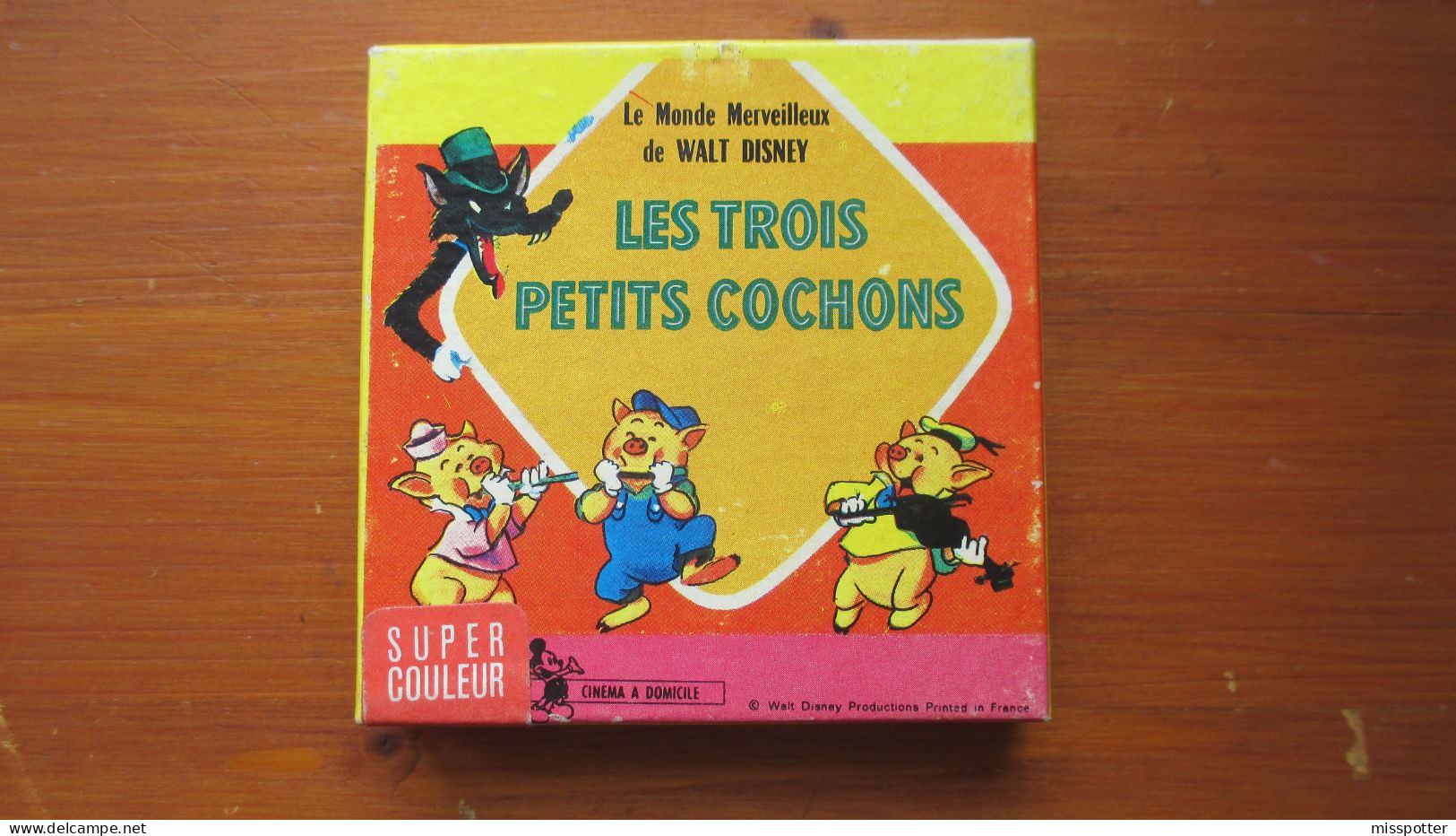 Film Super 8 SUPER COULEUR WALT DISNEY Cinéma à Domicile "LES TROIS PETITS COCHONS" - Autres Formats