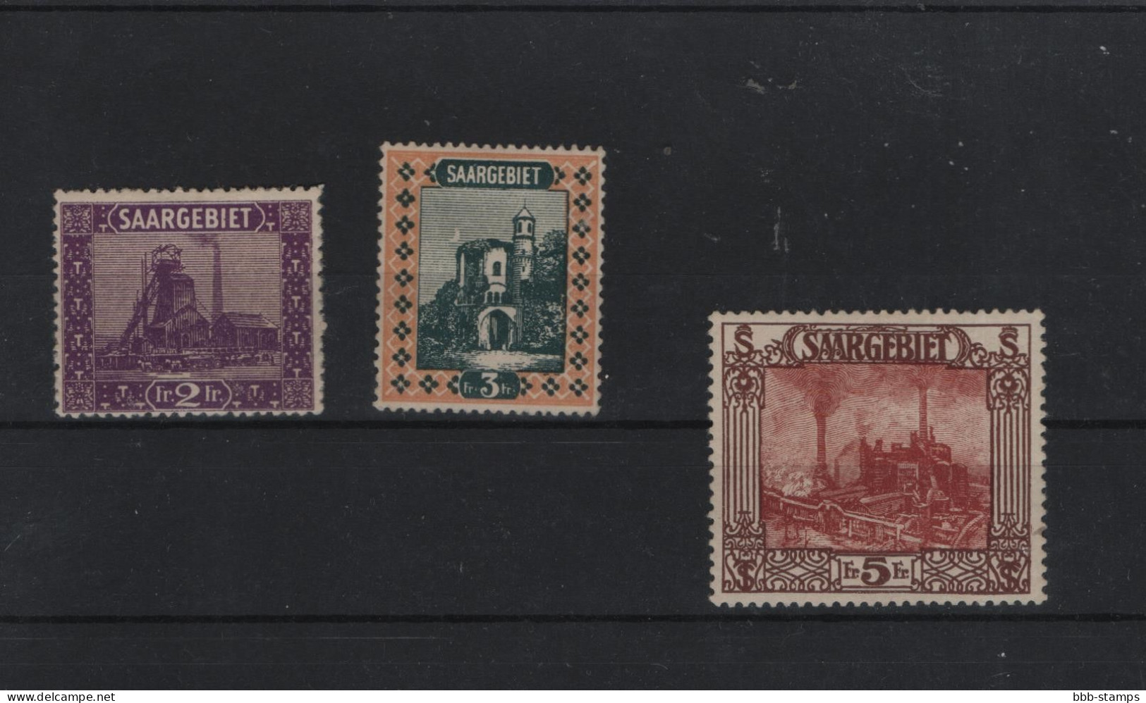Saar Michel Kat.Nr.  Falz/* 95/97 - Unused Stamps