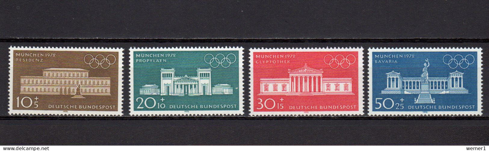 Germany 1970 Olympic Games Munich Set Of 4 MNH - Ete 1972: Munich