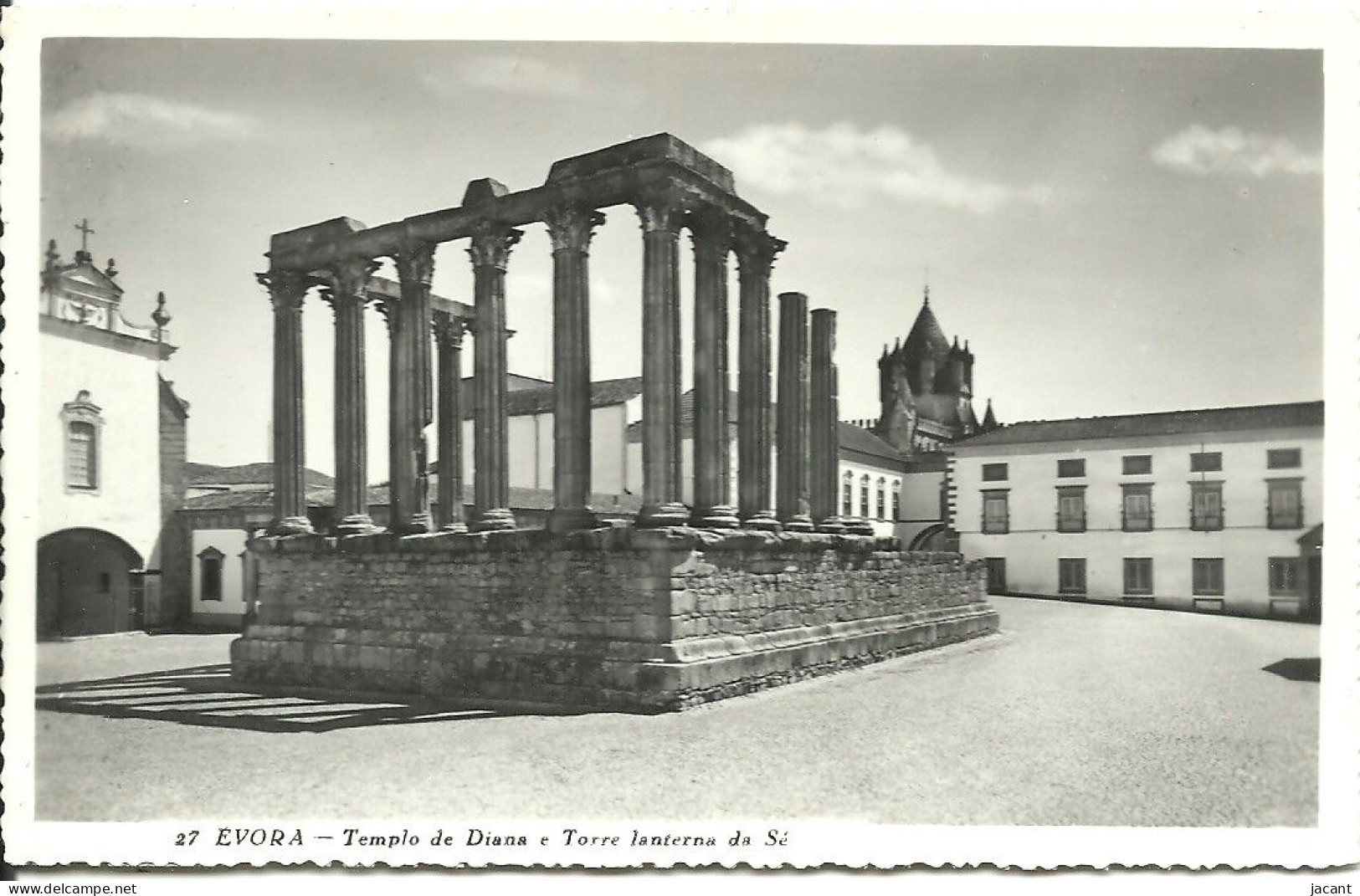 Portugal - Evora - Templo De Diana E Torre Lanterna Da Sé - Evora