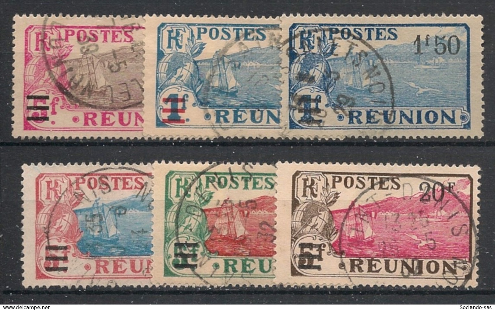 REUNION - 1924-27 - N°YT. 103 à 108 - Série Complète - Oblitéré / Used - Used Stamps