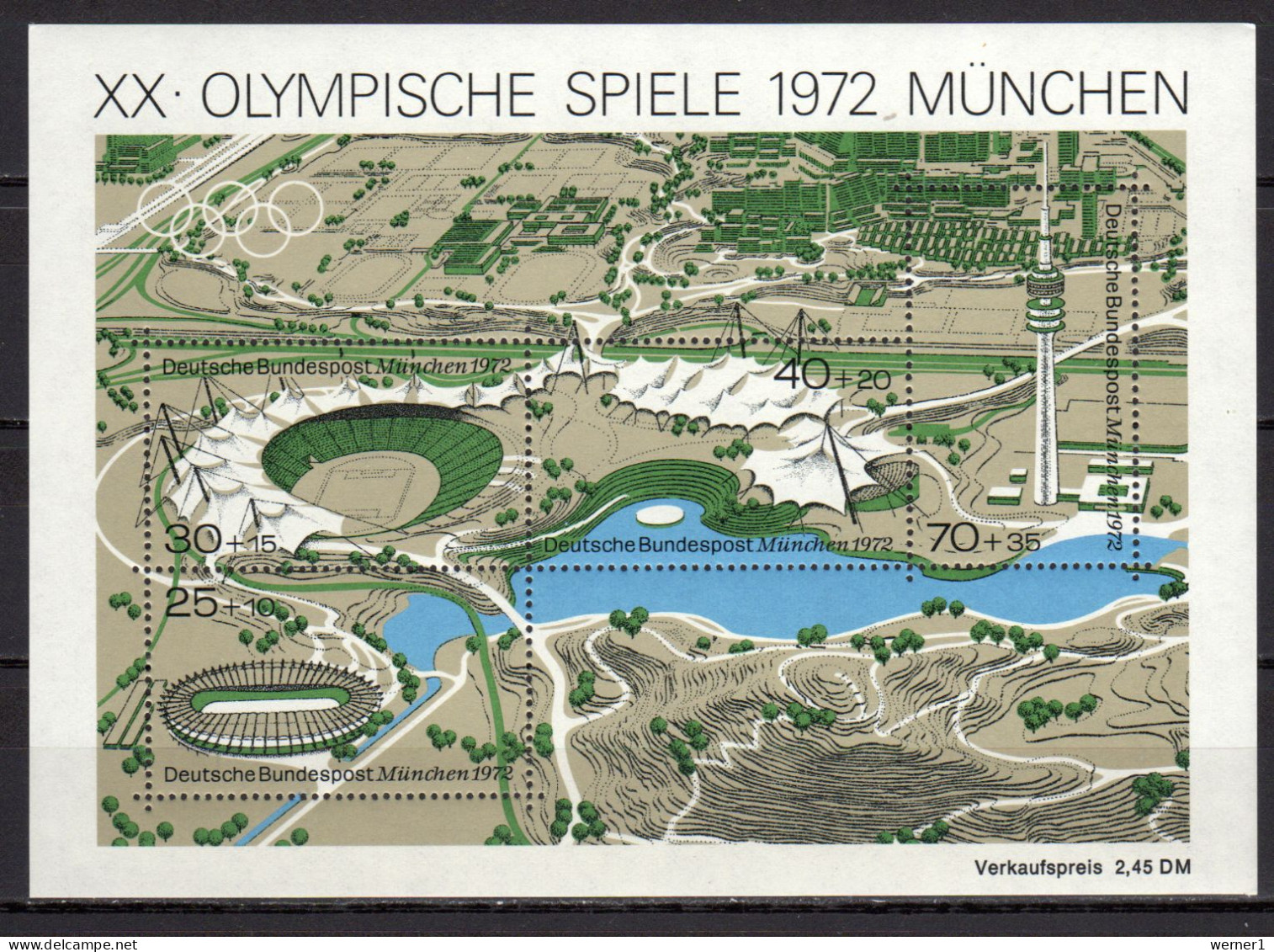 Germany 1972 Olympic Games Munich S/s MNH - Ete 1972: Munich