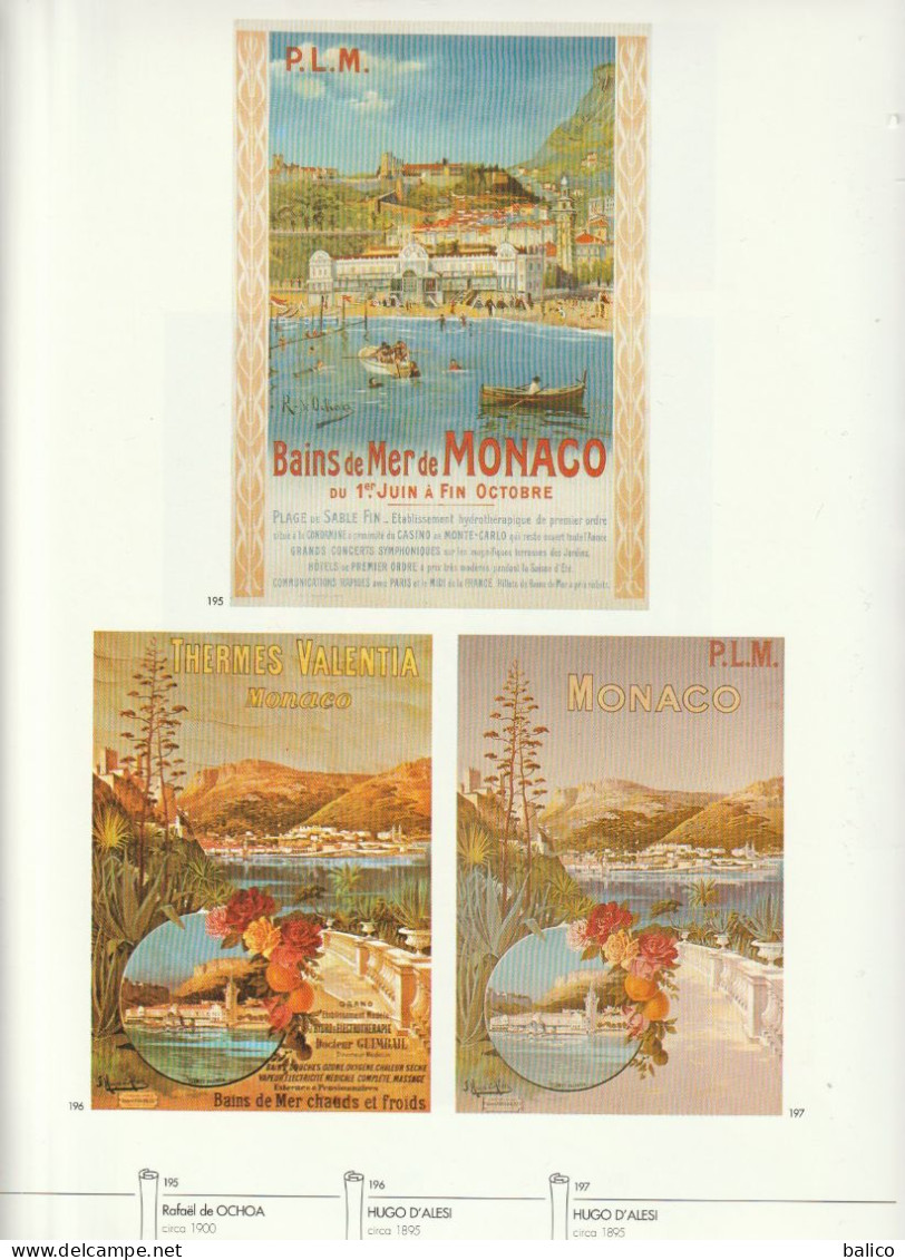 Pages Du Livre "AFFICHES D'AZUR" Alpes Maritimes  ( Recto Verso, Pages 173/174 )  MONACO - Afiches