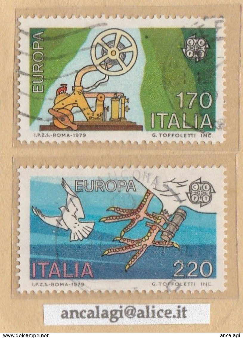 USATI ITALIA 1979 - Ref.0409A "EUROPA UNITA" Serie Di 2 Val. - - 1971-80: Oblitérés