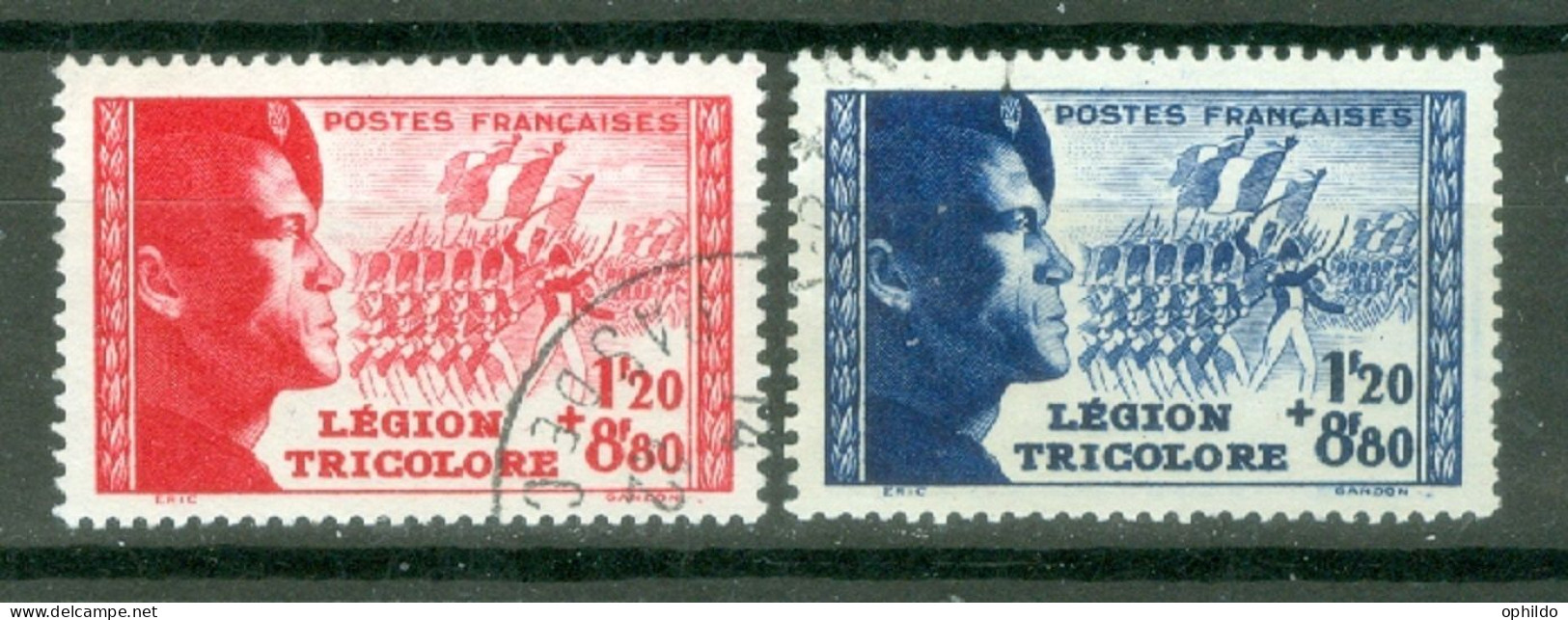 France Yv 565/566 Ob B/TB  - Usati