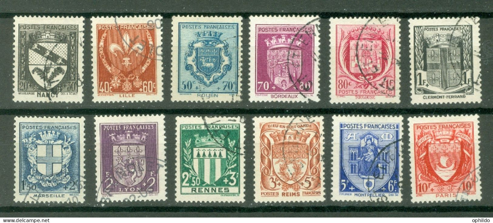 France  Yv 526/537 Ob TB  - Used Stamps