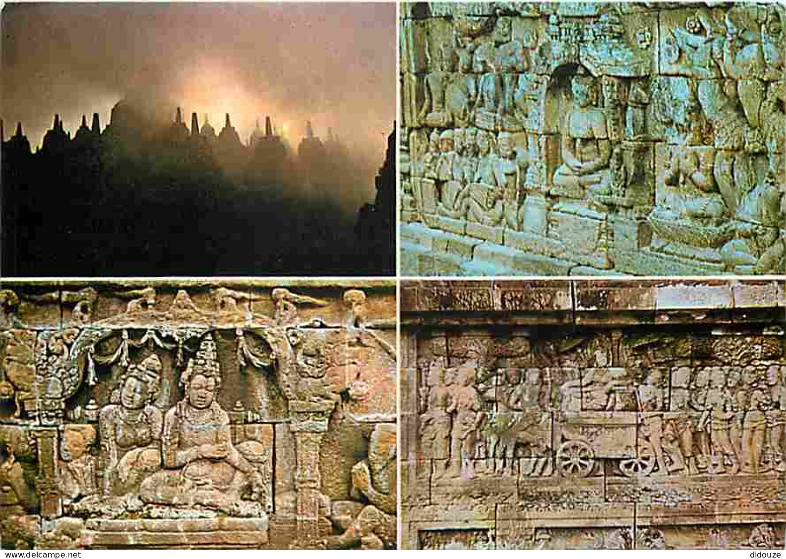 Indonésie - Borobudur Stupas And Reliefs - Carte Vierge - CPM - Voir Scans Recto-Verso - Indonesië
